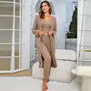 Ladies Sleepwear Set 3 Pcs Matching Pajamas Set 3 Piece Plus Size Soft Pajama Set Women