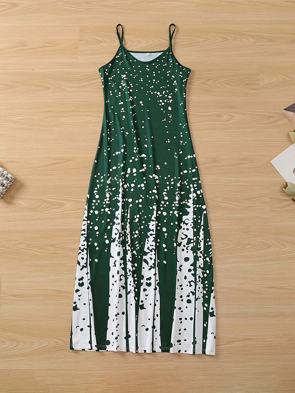 Elegant Summer Midi Dress: V-Neck, Sleeveless, Slim Waist, Color Block & Geometric Pattern for Stylish Women