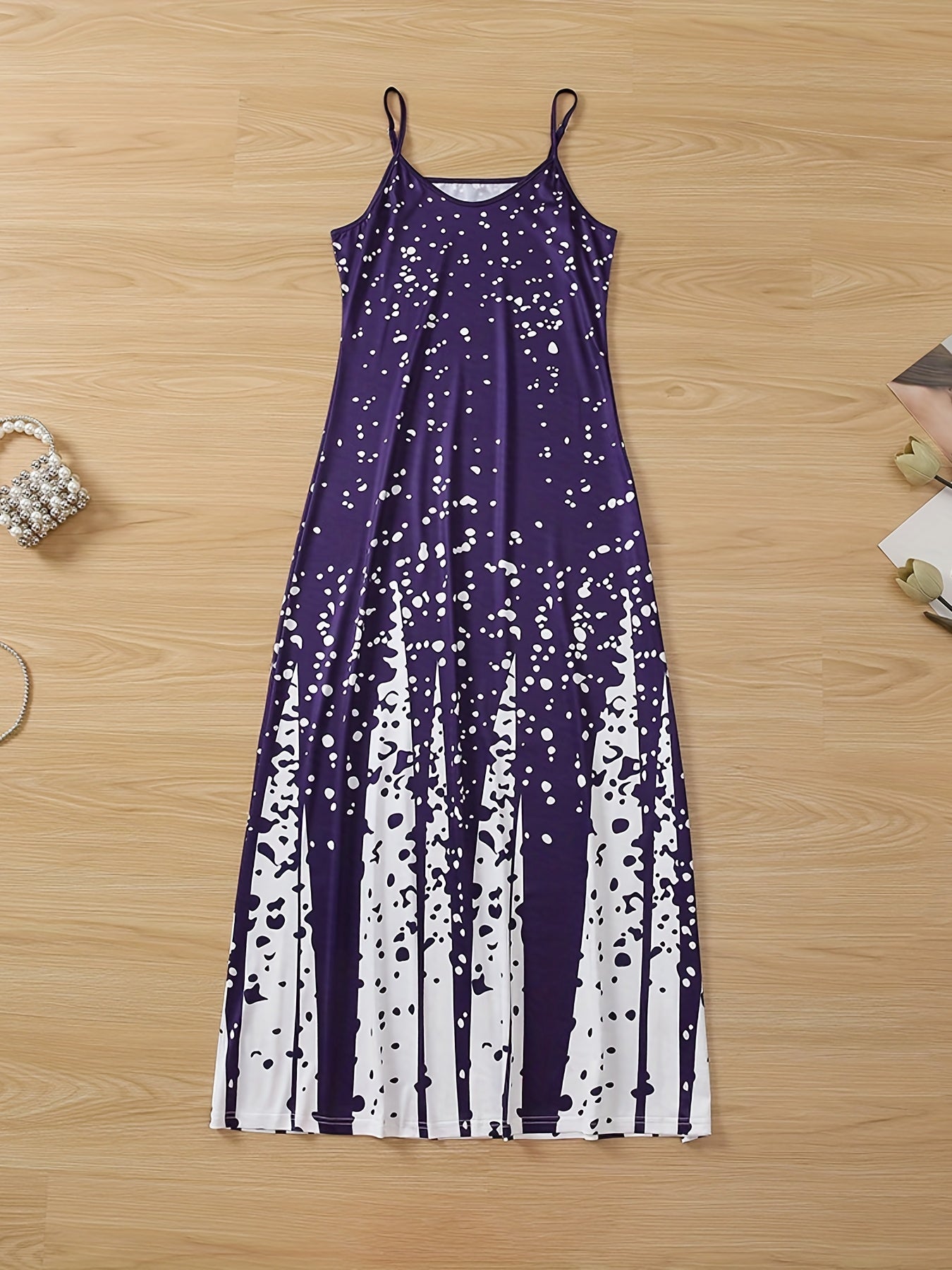 Elegant Summer Midi Dress: V-Neck, Sleeveless, Slim Waist, Color Block & Geometric Pattern for Stylish Women