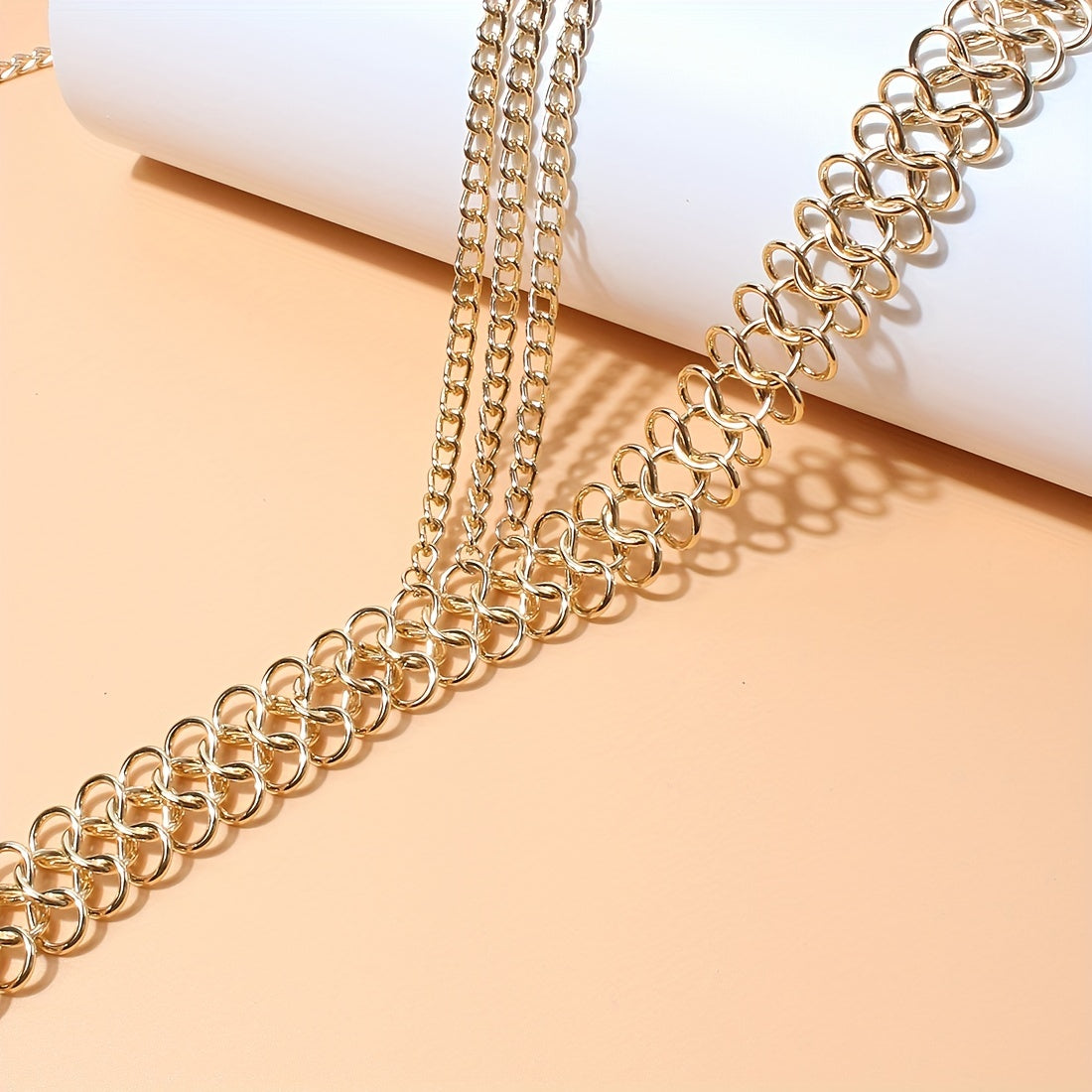 Multi-layer Boho Waist Chain Vintage Geometric Faux Pearl Pendant Fringe Chain Belt Golden Decorative Dress Girdle Jewelry For Women And