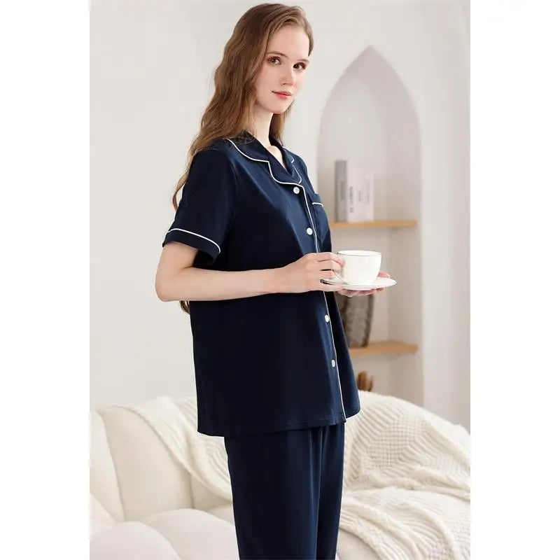 Cotton Loungewear Women Sets Romantic Sleepwear Cotton Pajamas for Women Set
