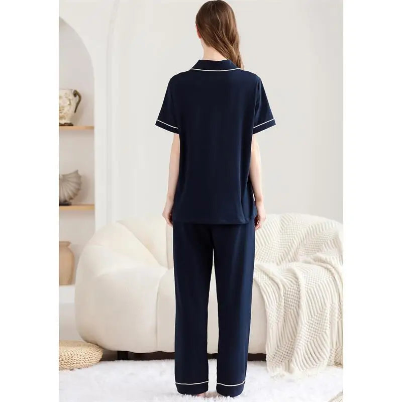 Cotton Loungewear Women Sets Romantic Sleepwear Cotton Pajamas for Women Set