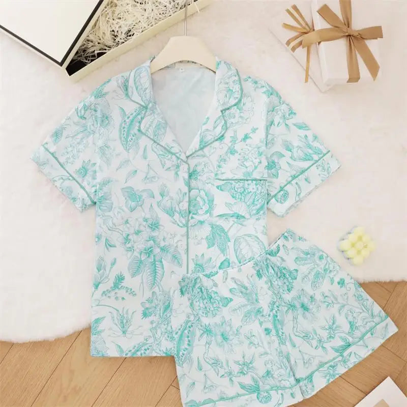 Sleepwear Women Cotton Nightwear Pajamas for Women Set Luxury