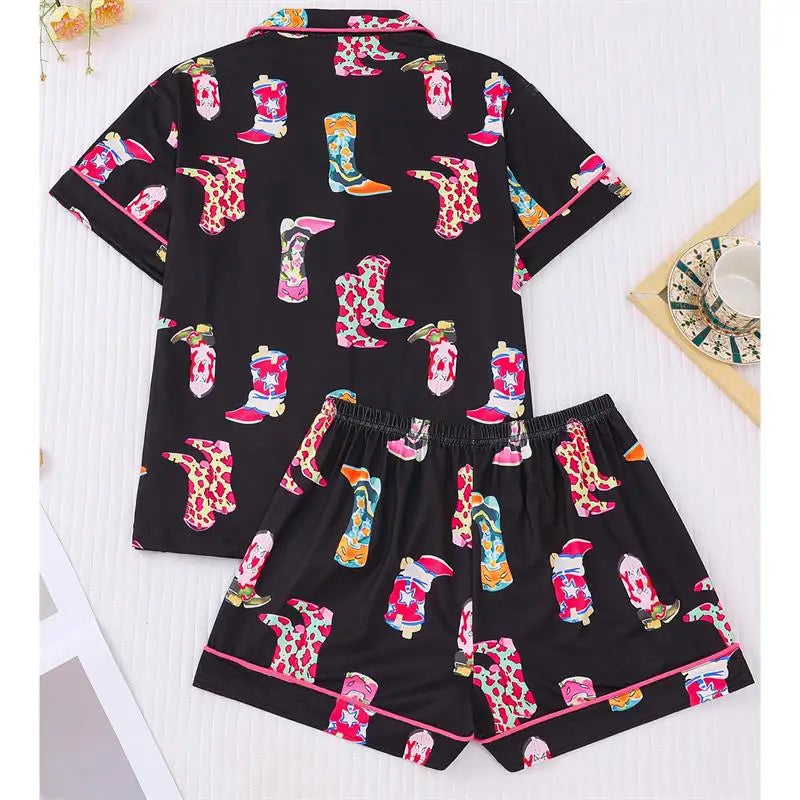 Wholesale Pajamas Set for Women Lounge Wear Shorts Two Piece Set Women Clothing