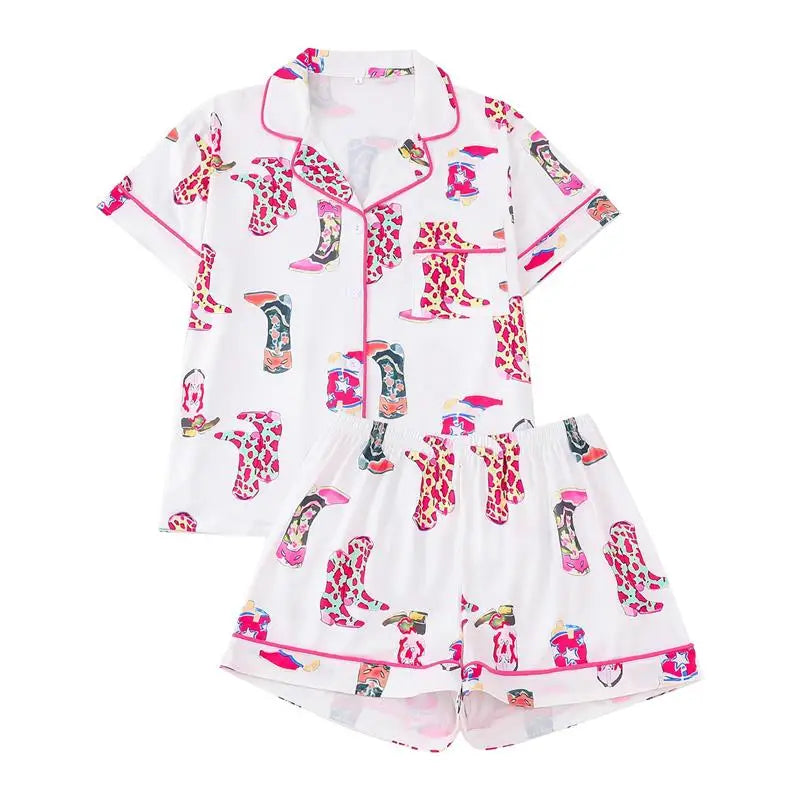 Wholesale Pajamas Set for Women Lounge Wear Shorts Two Piece Set Women Clothing