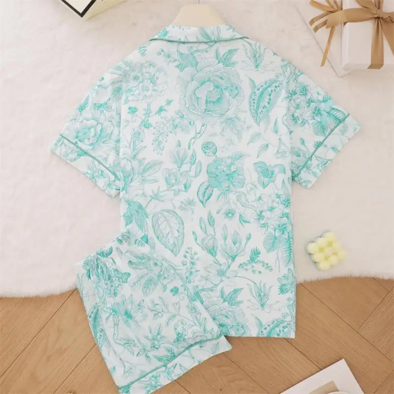 Sleepwear Women Cotton Nightwear Pajamas for Women Set Luxury