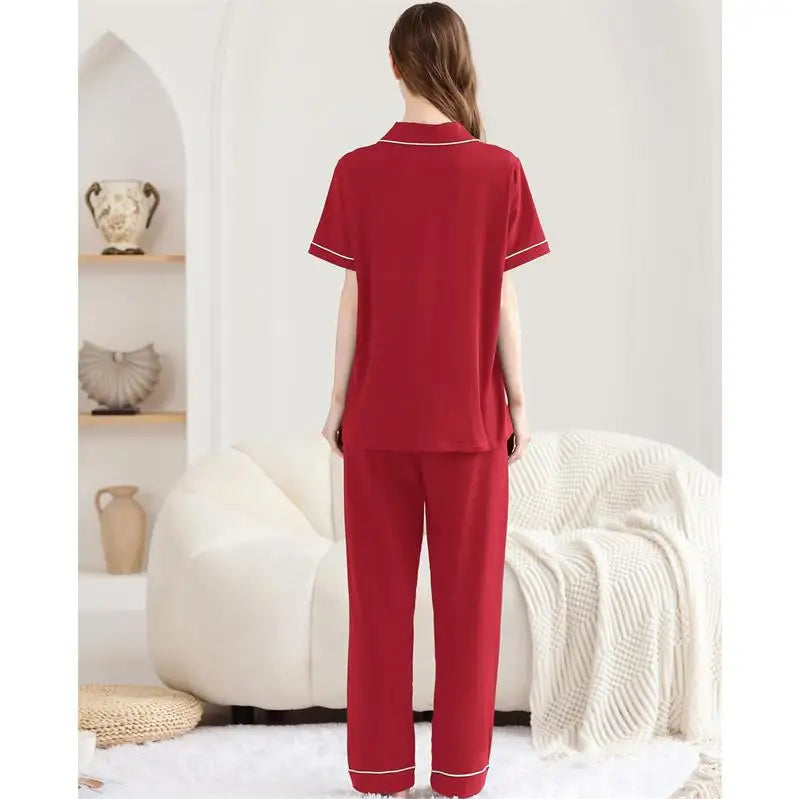 Autumn Loungewear Women Sets Sleepwear Pajamas for Women Set Cotton