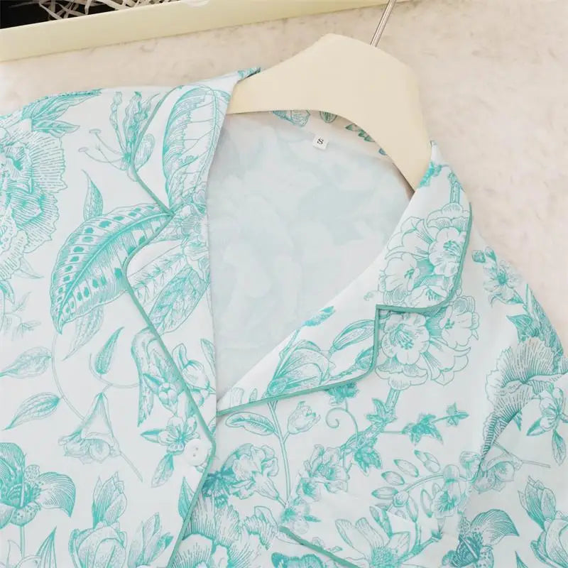 Sleepwear Women Cotton Nightwear Pajamas for Women Set Luxury