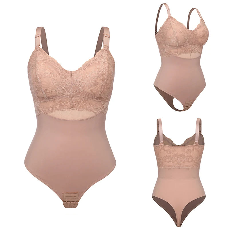 Women's Bodysuits Tummy Control Butt Lifter Shapewear Sleeveless Tops V-Neck Camisole Jumpsuit Waist Trainer Corset Body Shaper