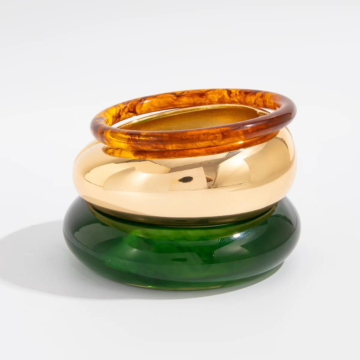 Vintage Irregular Acrylic Resin Chunky Spring Bangles for Women Punk Geometric Metal Cuff Wide Bracelets Pulseras Mujer Jewelry