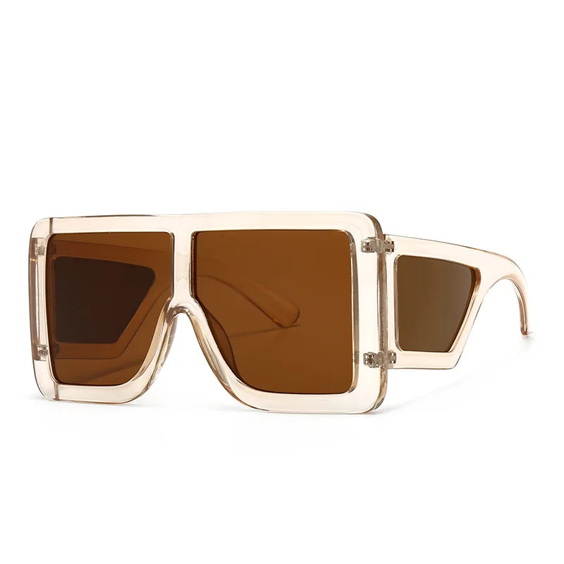 Oversized Square Sun Glasses Women Luxury Brand Desinger Blue Black Purple Shades 2022 Sunglasses For Women Gafas De Sol Mujer