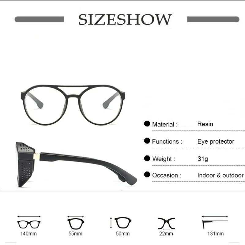 Men Fashion Round punk Sunglasses Women/Men 2022 Vintage Round Sun Glasses High Quality Brand Designer Sunglass de sol UV400