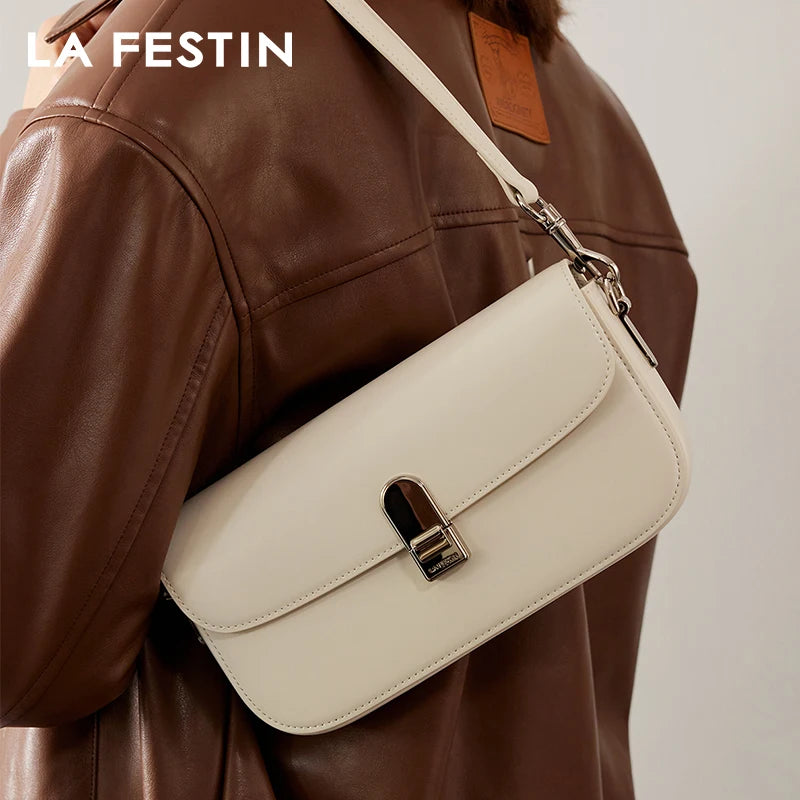 LA FESTIN Handbag Woman 2024 New Women's Bag Leather Bag Shoulder Bag Cross Bag Fashion Designer Luxury Bag Female Bags