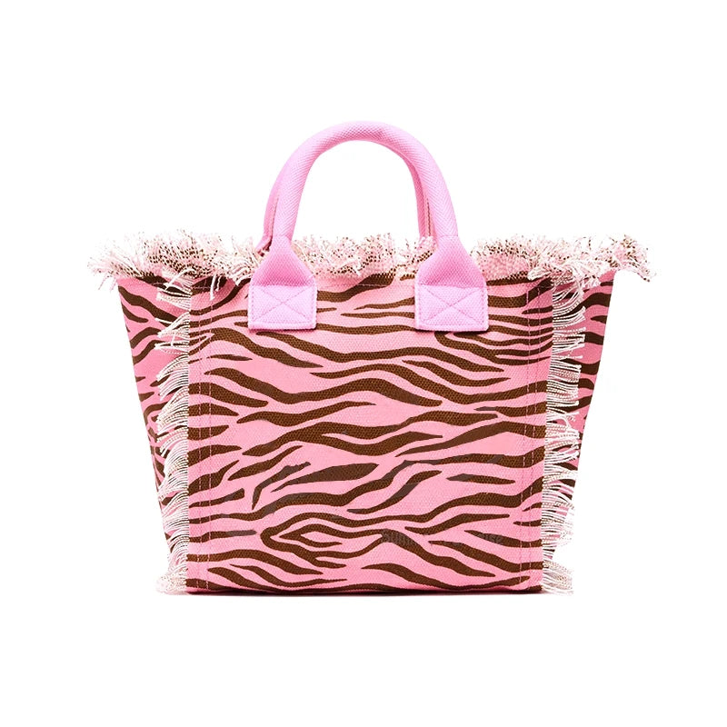 High Quality Rectangular Woman 2025 Designer Luxury Brands Small Canvas Bag Shoulder Strap Handbags With Animal Print