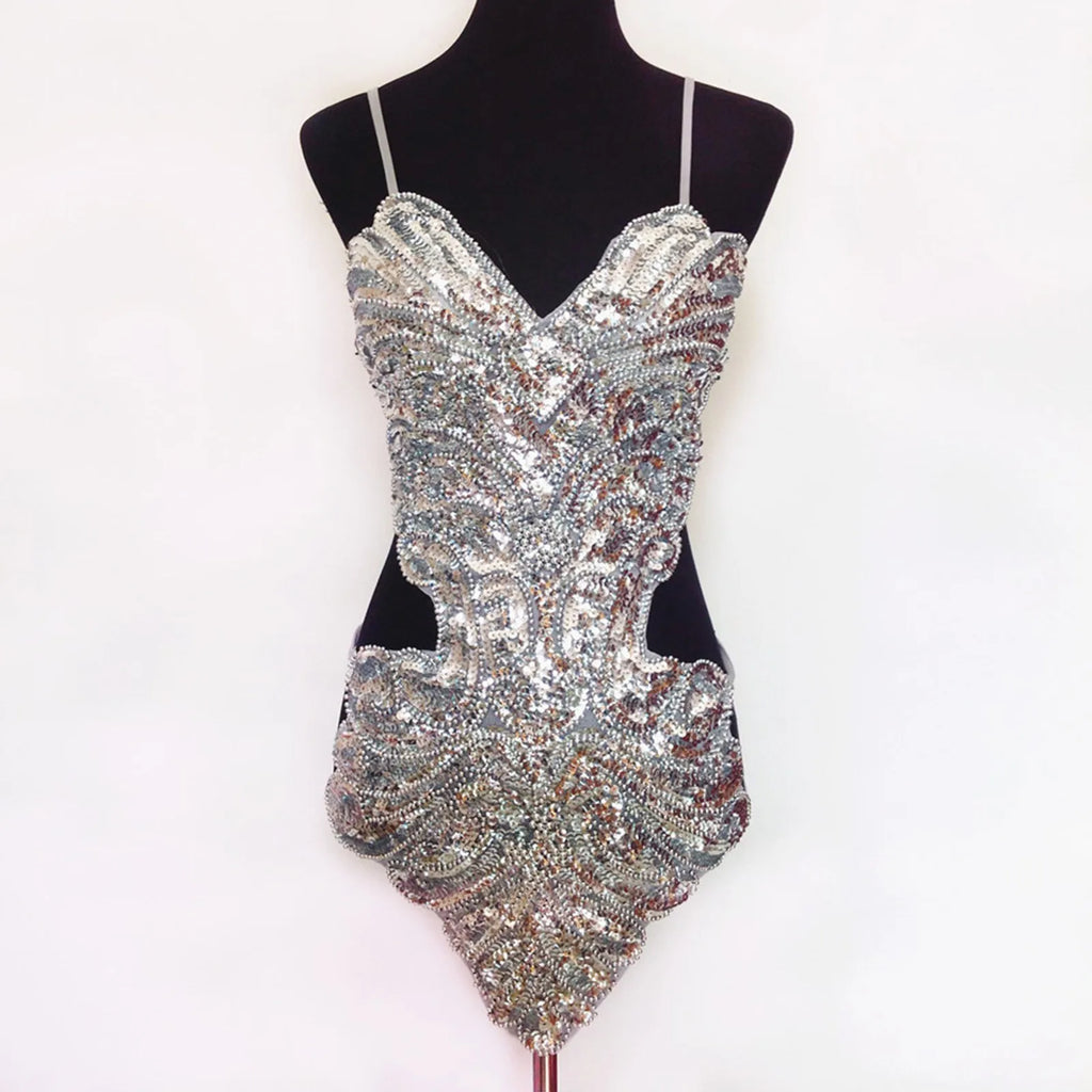 All Sequins Dance Costume Flashy Hip Wrap Performance Wear Women Dress Striped Midi Dress Sexy Dresses For Women Party Casual