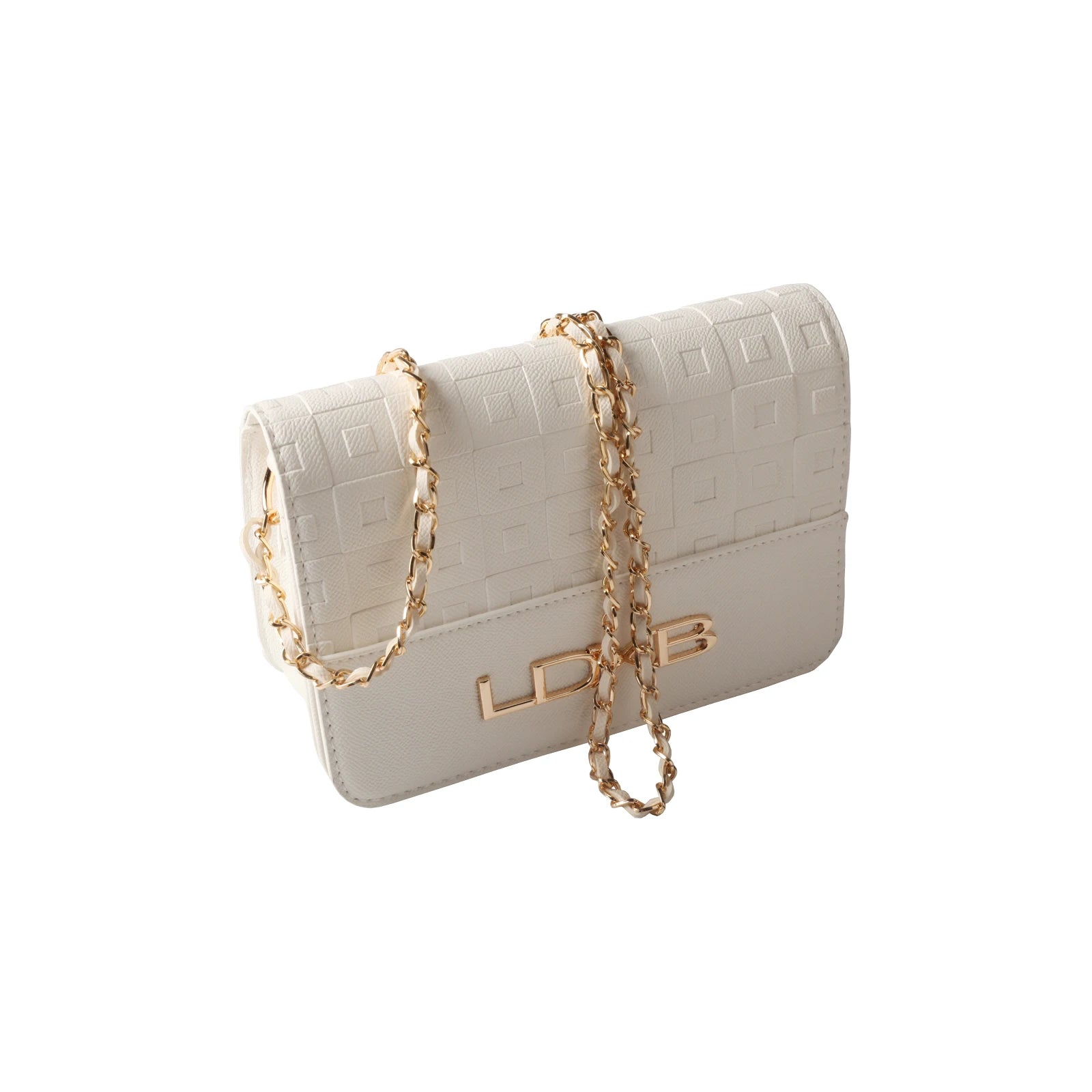 Brand Leather Exquisite Square Print Simple Women's Shoulder Crossbody Bag