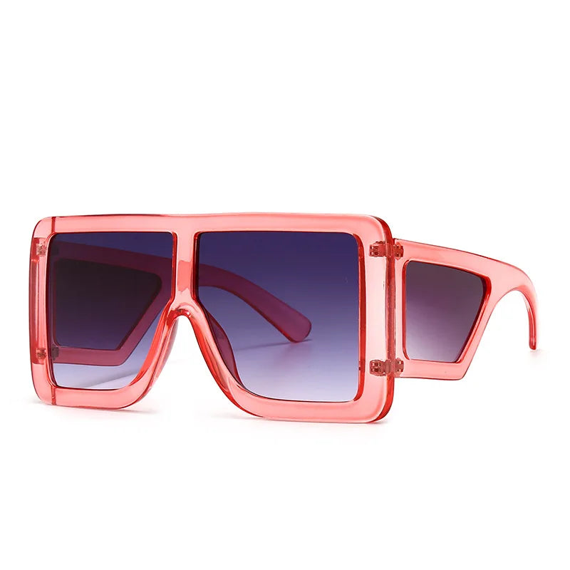 Oversized Square Sun Glasses Women Luxury Brand Desinger Blue Black Purple Shades 2022 Sunglasses For Women Gafas De Sol Mujer