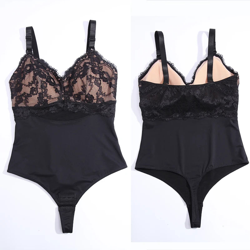 Women's Bodysuits Tummy Control Butt Lifter Shapewear Sleeveless Tops V-Neck Camisole Jumpsuit Waist Trainer Corset Body Shaper