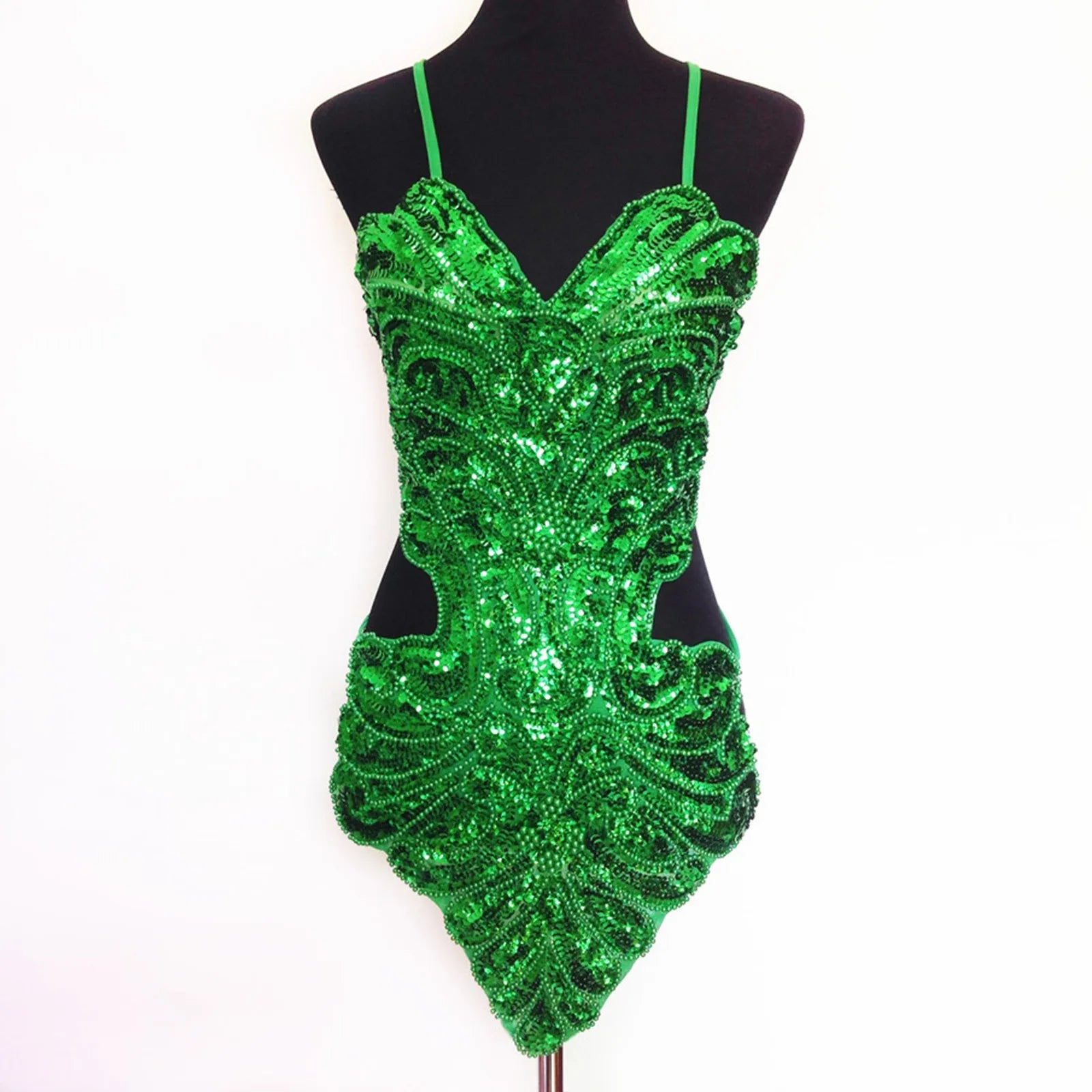 All Sequins Dance Costume Flashy Hip Wrap Performance Wear Women Dress Striped Midi Dress Sexy Dresses For Women Party Casual