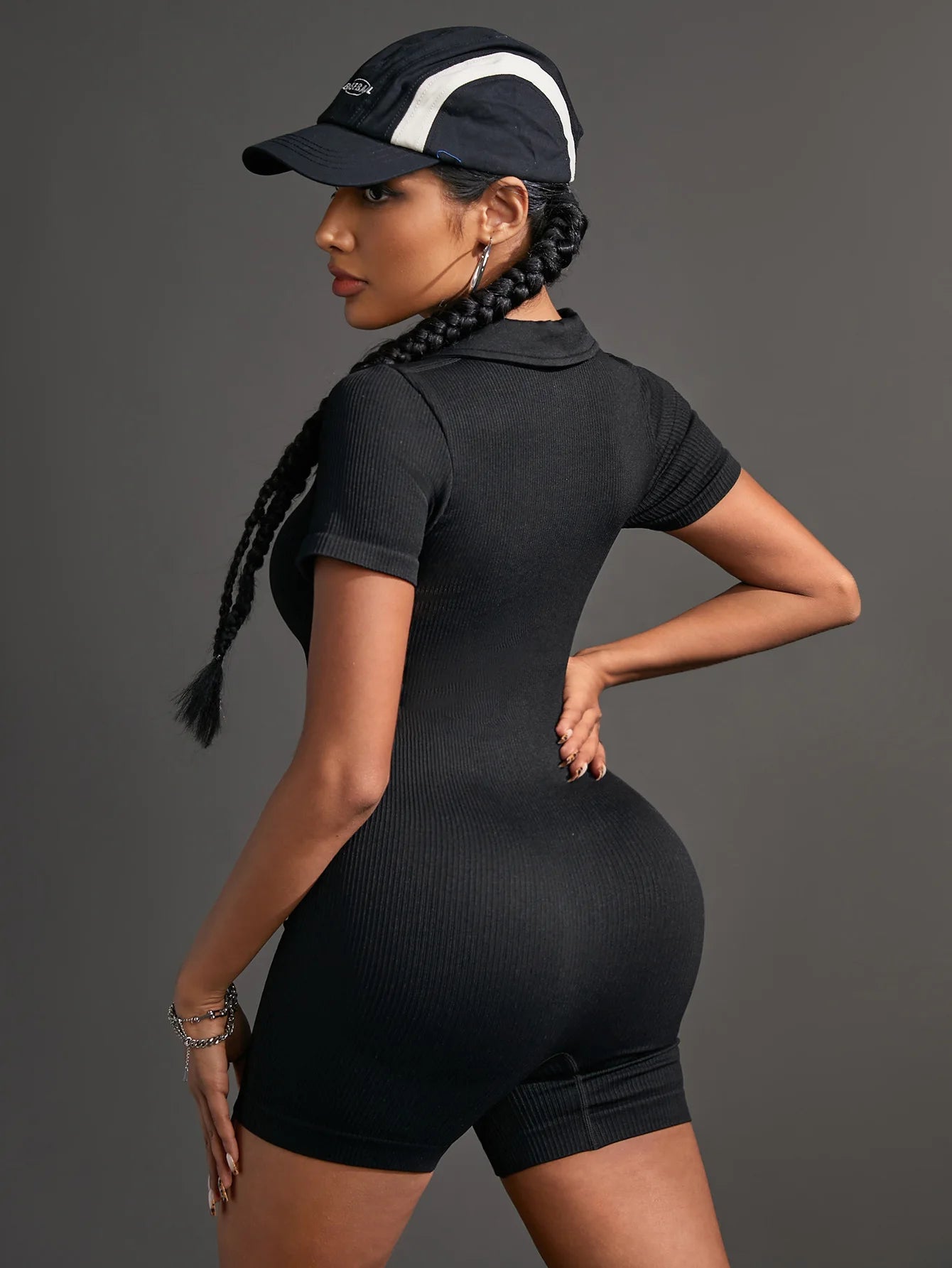 6 Colors Women Yoga Jumpsuit Ribbed V-neck Elastic Waist Cinching Sports Jumpsuit Playsuits Hot Sexy Sweet Women Tops 2024 P8IP