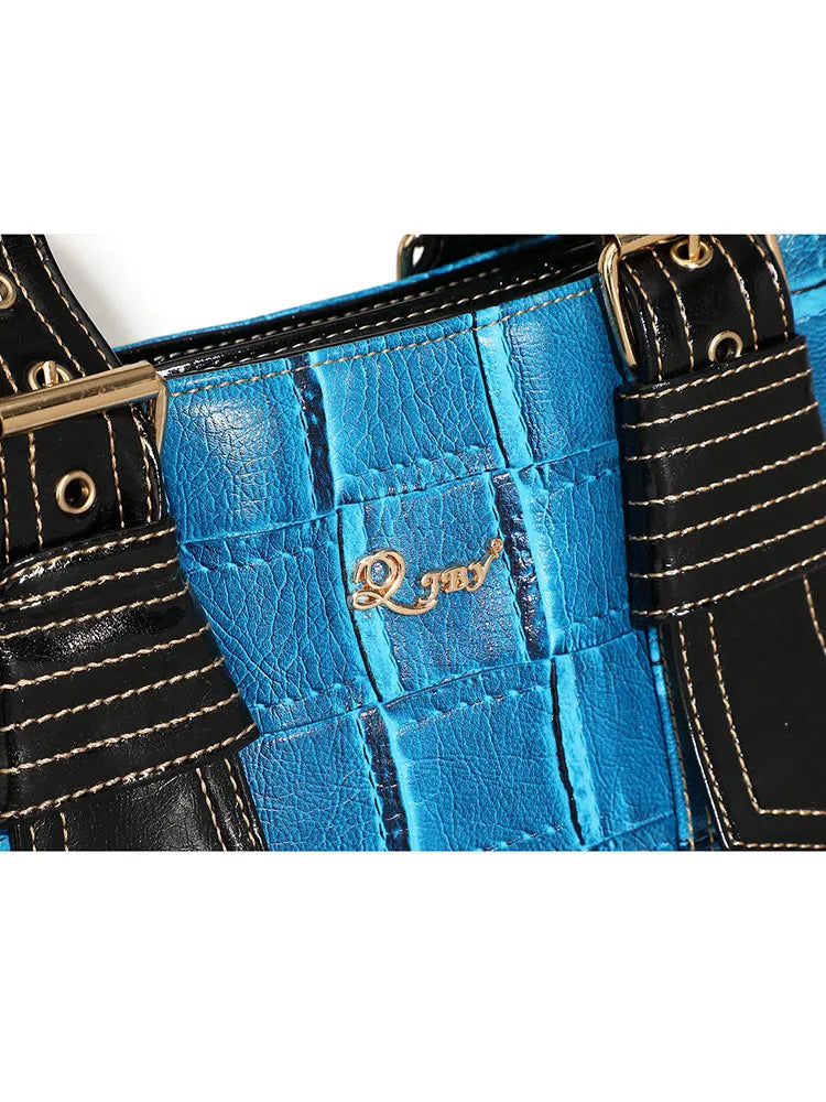 Bag Woman Large Capacity Leather Purse Fashion Designer Top Handle Handbags Women Crossbody Large Bags for Women Set with Wallet