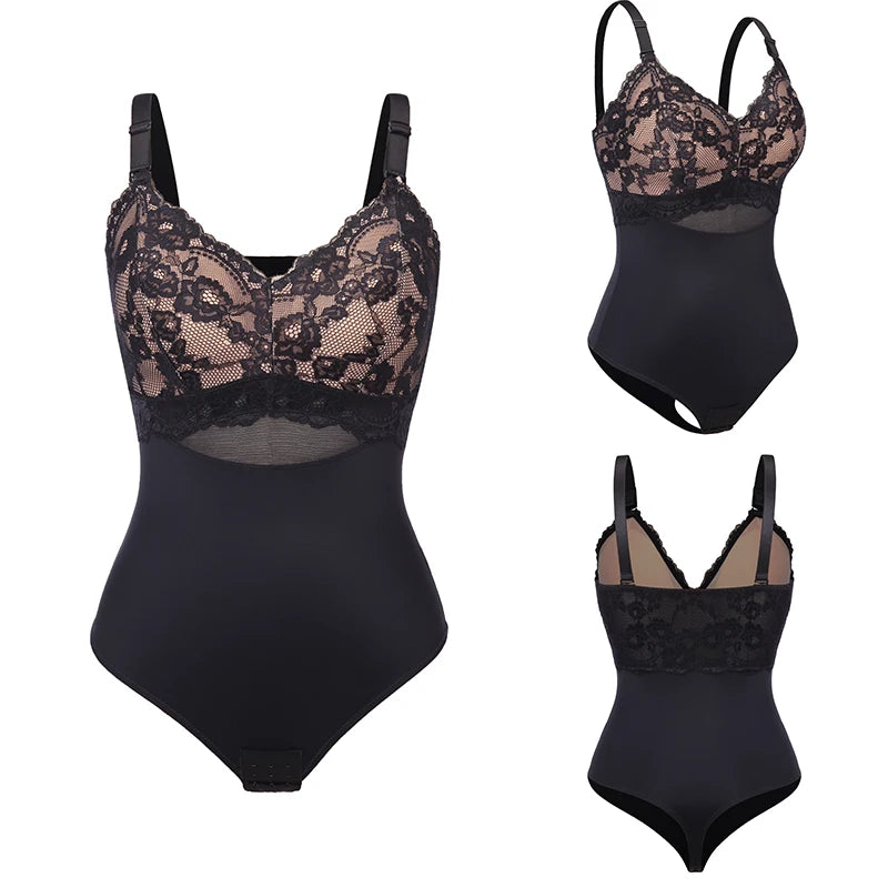 Women's Bodysuits Tummy Control Butt Lifter Shapewear Sleeveless Tops V-Neck Camisole Jumpsuit Waist Trainer Corset Body Shaper