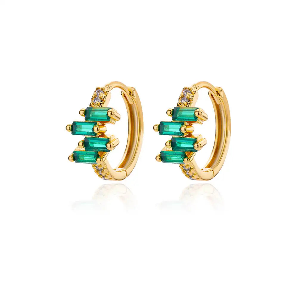 Zircon Round Star Earring For Women Geometric Stainless Steel Heart Hoop Earring Party Wedding Aesthetic Jewelry Gift 2025