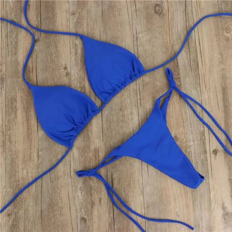 Summer Swimsuit Women Sexy Bikini Set Push-up Padded Bra Thong Two Pieces Swimwear Beachwear Bathing Suit female sexy swimsuits