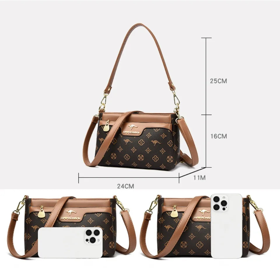Luxury Handbags Women Bags Designer Crossbody Bags for Women High Quality Soft Print Leather Shoulder Hand Bag Sac A Main New