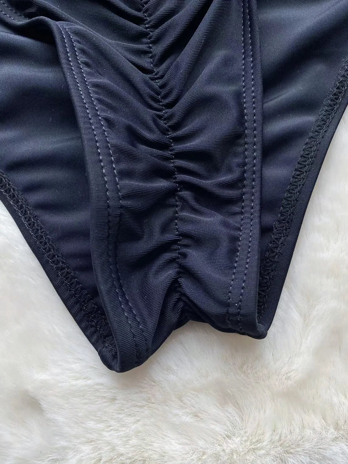 Sexy Black 3D Flower One Piece Swimsuit Female Bathing Suit Monokini Swimwear 2023 New  Hollow Out Swimming Suit for Women