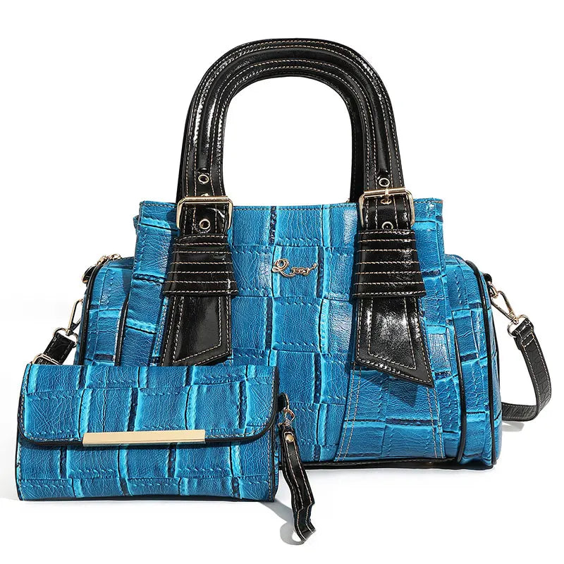 Bag Woman Large Capacity Leather Purse Fashion Designer Top Handle Handbags Women Crossbody Large Bags for Women Set with Wallet