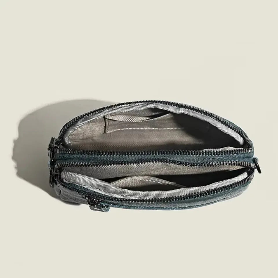 100% Genuine Leather Bag Luxury Women's Crossbody Bags for Woman Mom Female Solid Color Clutch Phone Shoulder Messenger Bag Sac