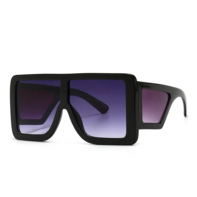 Oversized Square Sun Glasses Women Luxury Brand Desinger Blue Black Purple Shades 2022 Sunglasses For Women Gafas De Sol Mujer