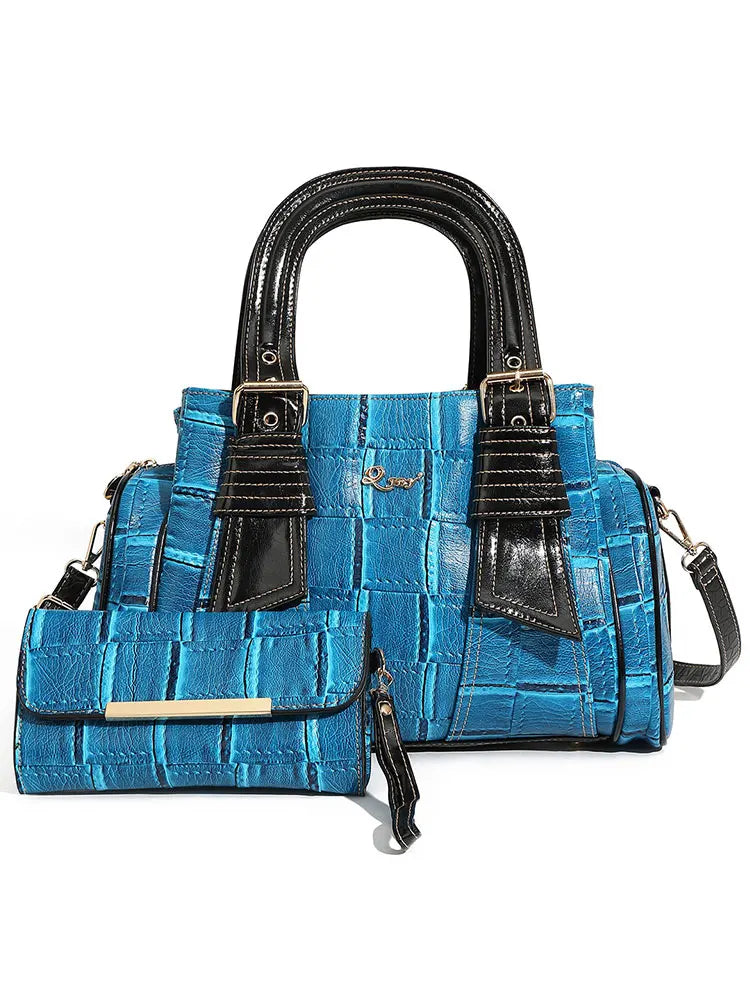 Bag Woman Large Capacity Leather Purse Fashion Designer Top Handle Handbags Women Crossbody Large Bags for Women Set with Wallet