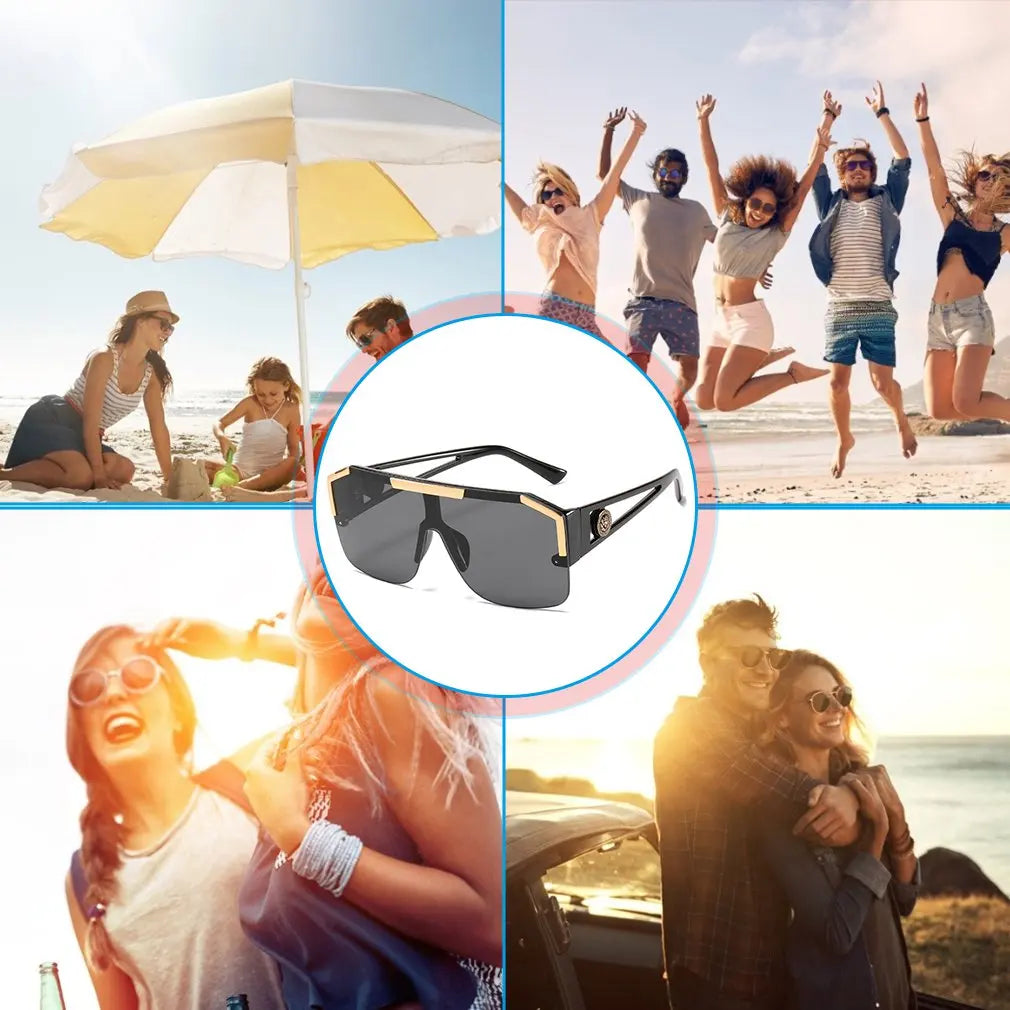 Luxury Big Square Sunglasses Women Brand Designer Retro Blue Sun Glasses for Female Oversized Black Shades UV400