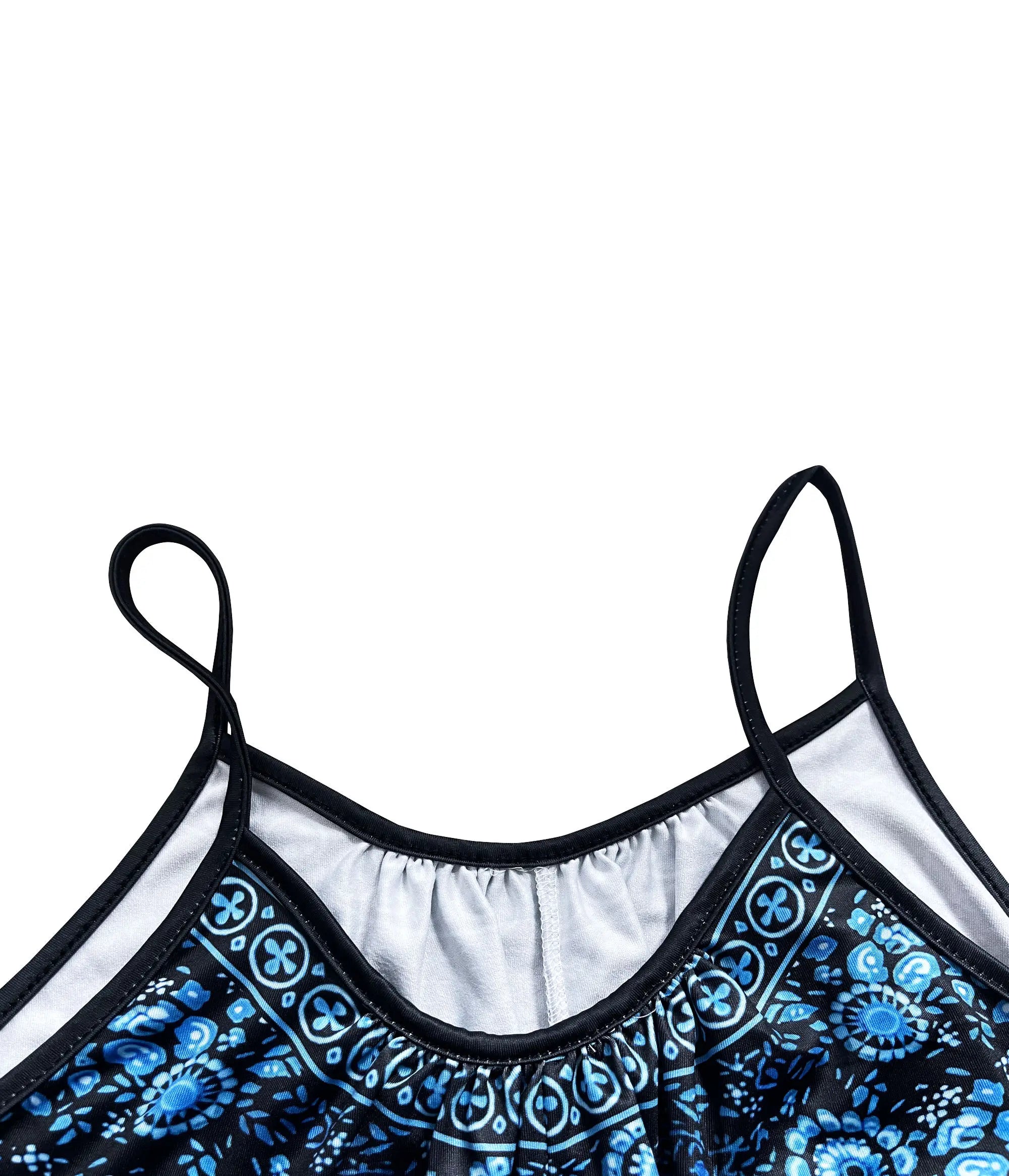 Women's Summer Printed Jumpsuit, Spaghetti Strap, Ideal Vacation Outfits, Loose Fit Romper, Must - Have Summer Clothes