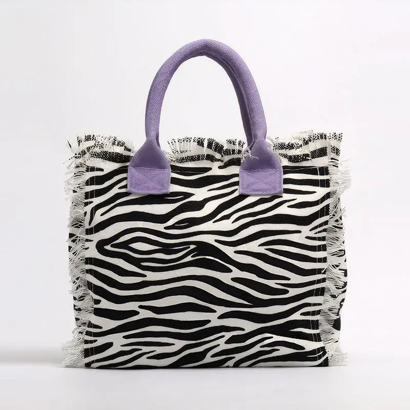 High Quality Rectangular Woman 2025 Designer Luxury Brands Small Canvas Bag Shoulder Strap Handbags With Animal Print