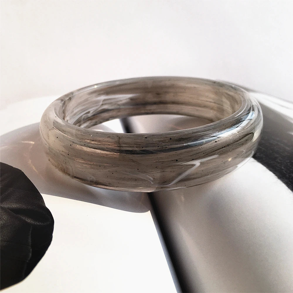 UJBOX Waterproof Acrylic Chunky Bangles Bracelets For Women Mother's Day Valentine's Day Jewelry Gift Wholesale