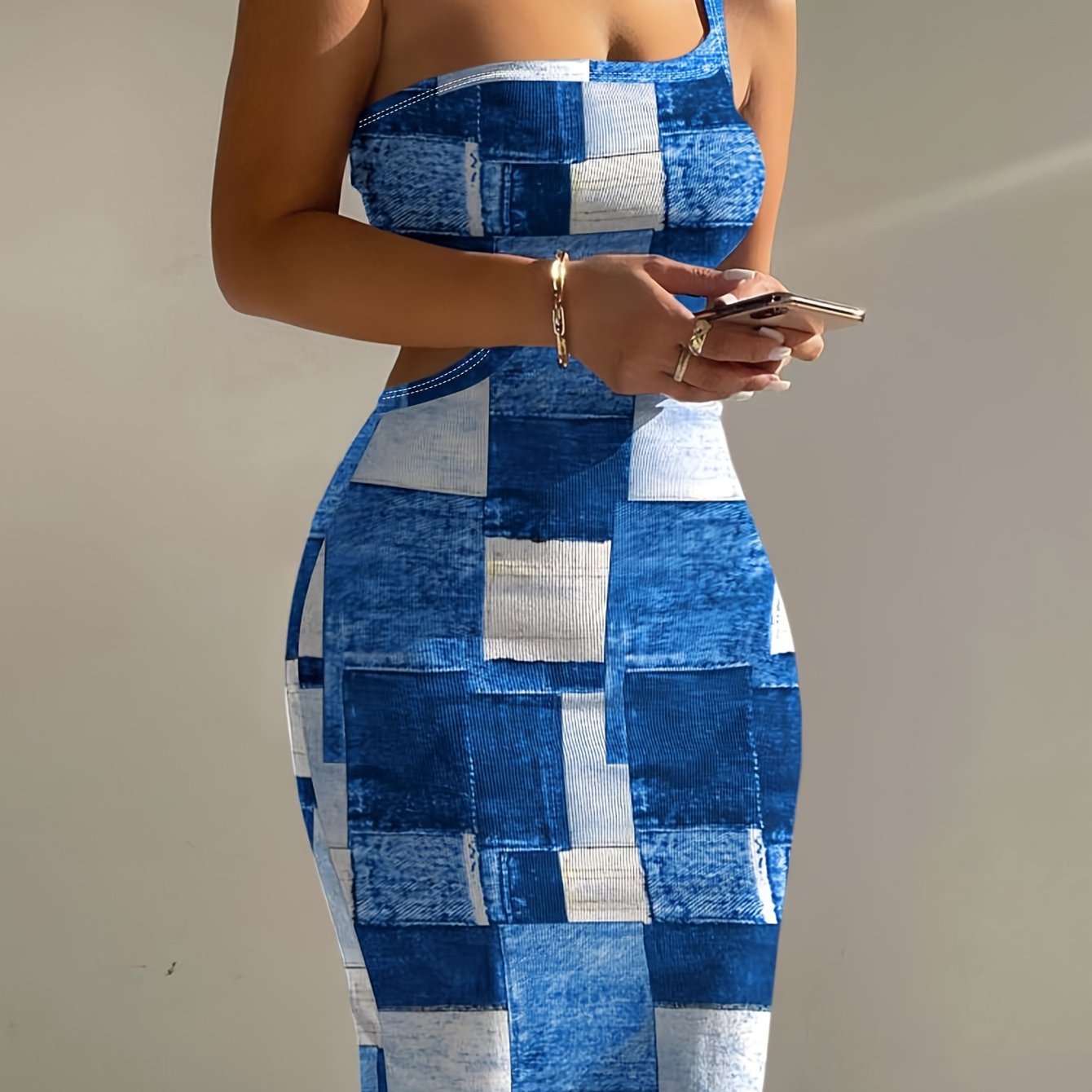 One Shoulder Ribbed Bodycon Dress, Floral Print Dress For Nightclub, Dating, Party, Women's Clothing